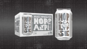 Drake's Hopocalypse Double IPA beer can and pack