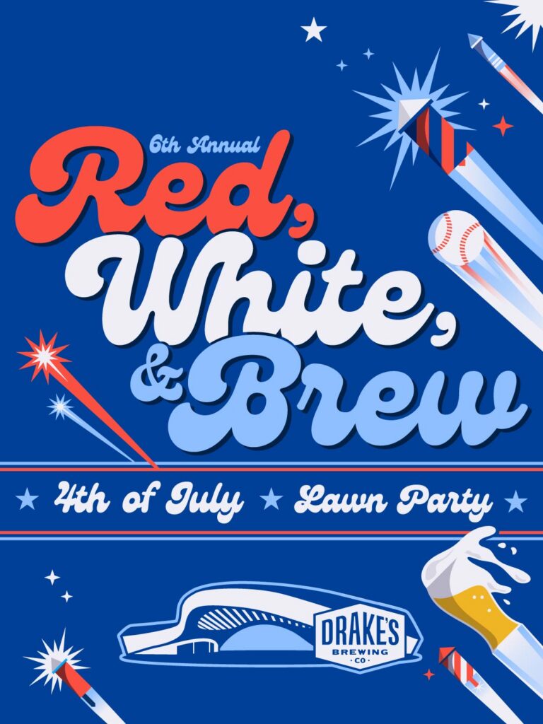 Red, White, & Brew 4th of July Lawn Part Saturday, July 4th at Drake's: The Barn