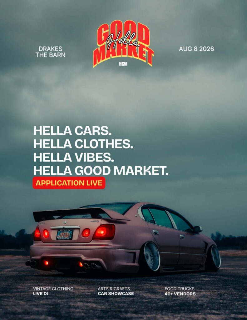 Hella Good Market Saturday, August 8th at Drake's: The Barn