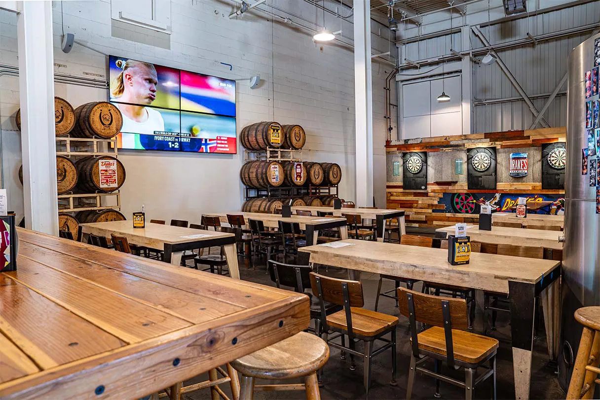 Drake's Barrel House Rec Room banquet space