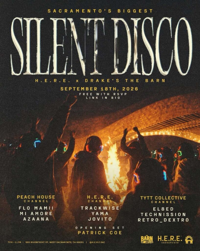 H.E.R.E. presents Bonfire Silent Disco Friday, September 18th at Drake's: The Barn