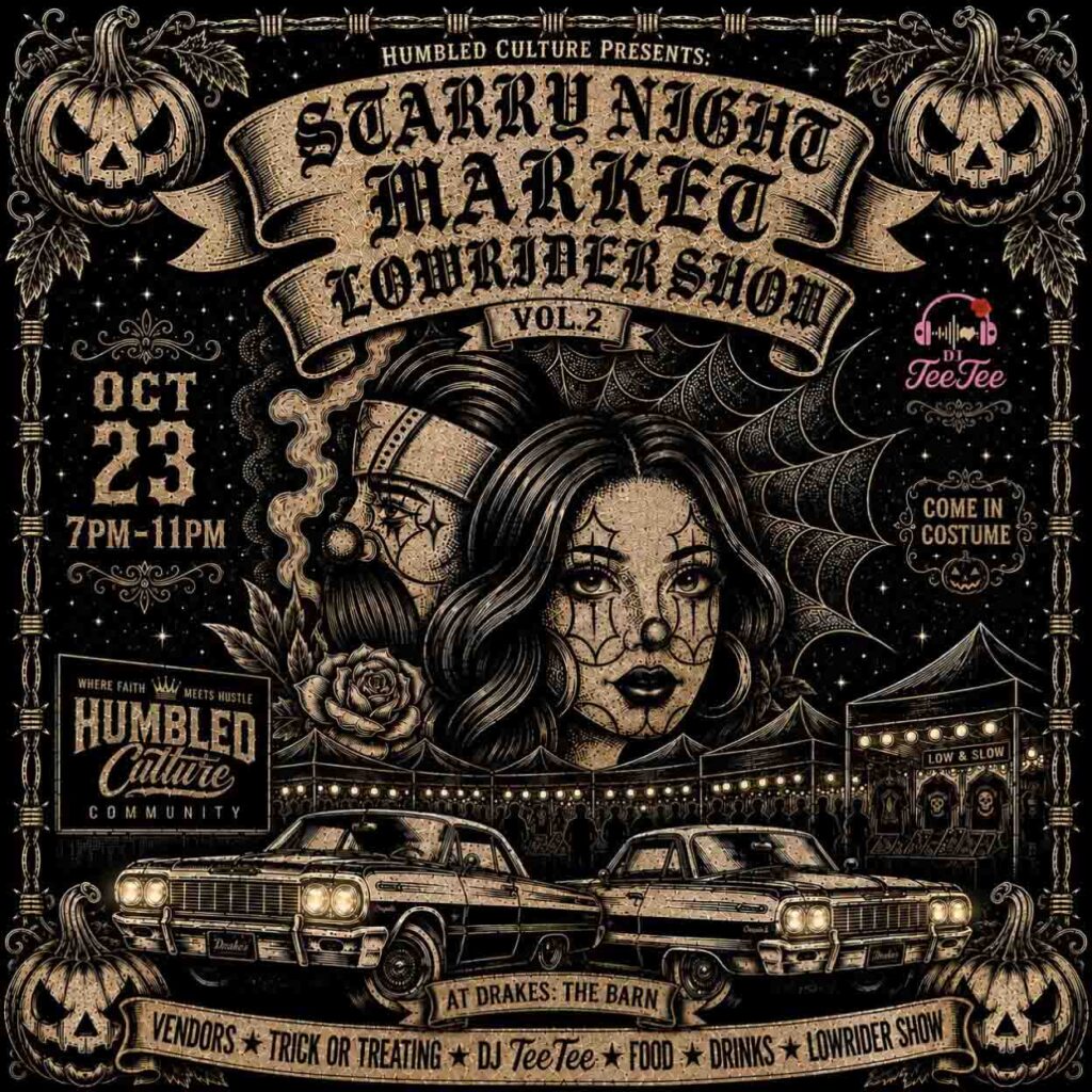 Humbled Culture Starry Night Market Friday, October 23rd at Drake's: The Barn
