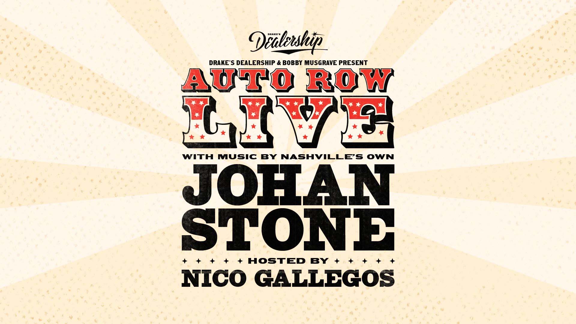 Auto Row Live with Johan Stone and Nico Gallegos at Drake's Dealership