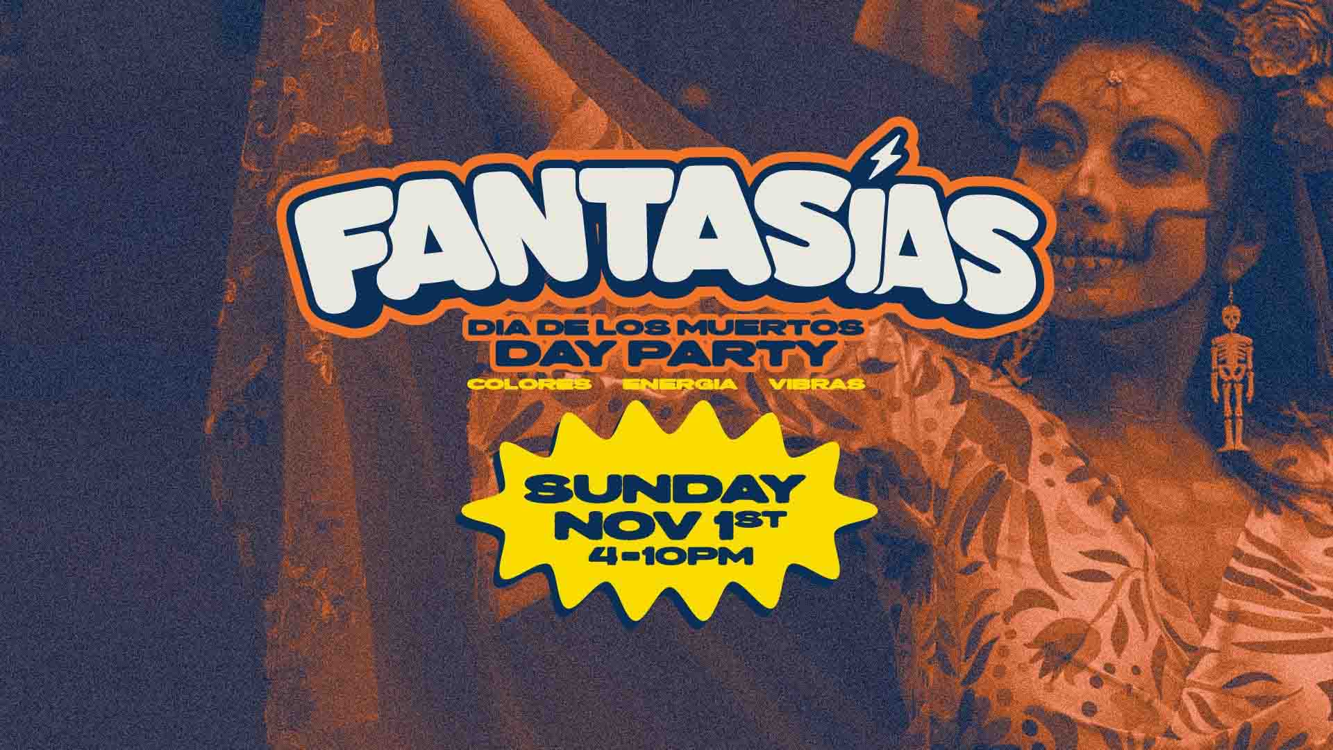 Fantasías Día de Muertos Day Party Sunday, November 1st at Drake's Dealership