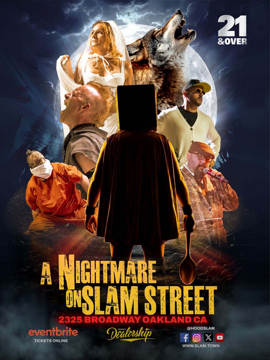 SlamTown presents A Nightmare On Slam Street at Drake's Dealership