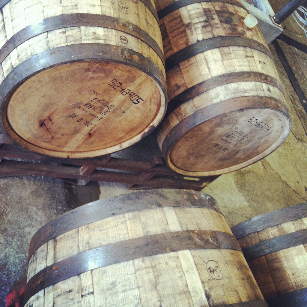Our First Rye Whiskey Barrels